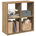 Bibliotecă/separator, stejar artizanal, 69,5x29x69,5 cm, lemn - WALTI WALTI