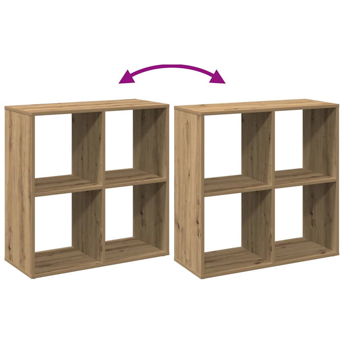 Bibliotecă/separator, stejar artizanal, 69,5x29x69,5 cm, lemn - WALTI WALTI
