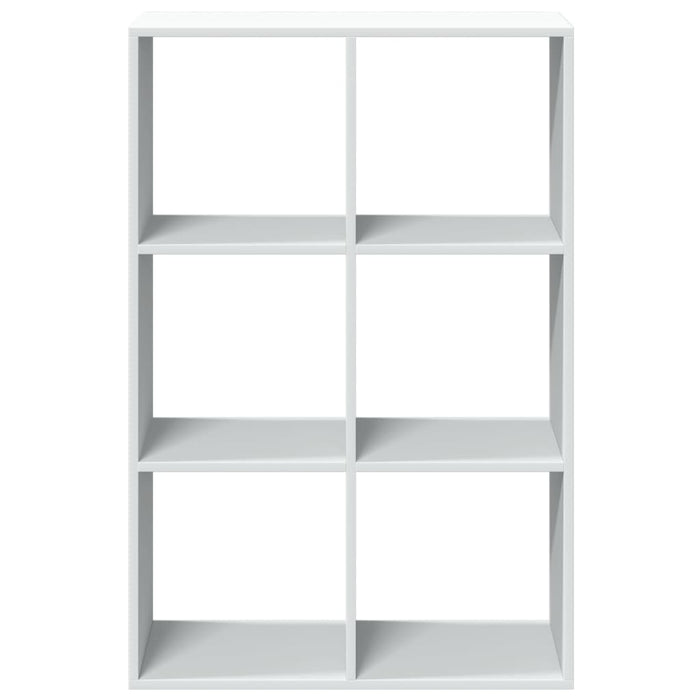 Bibliotecă/separator cameră alb 69,5x29x103,5 cm lemn prelucrat - WALTI WALTI