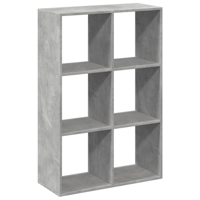 Bibliotecă/separator cameră gri beton 69,5x29x103,5 cm lemn - WALTI WALTI