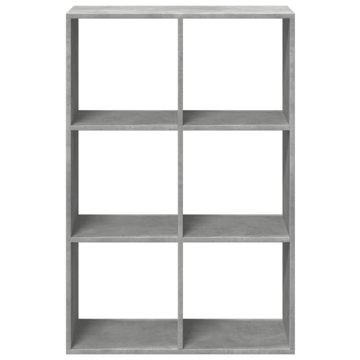 Bibliotecă/separator cameră gri beton 69,5x29x103,5 cm lemn - WALTI WALTI