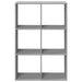 Bibliotecă/separator cameră gri sonoma 69,5x29x103,5 cm lemn - WALTI WALTI