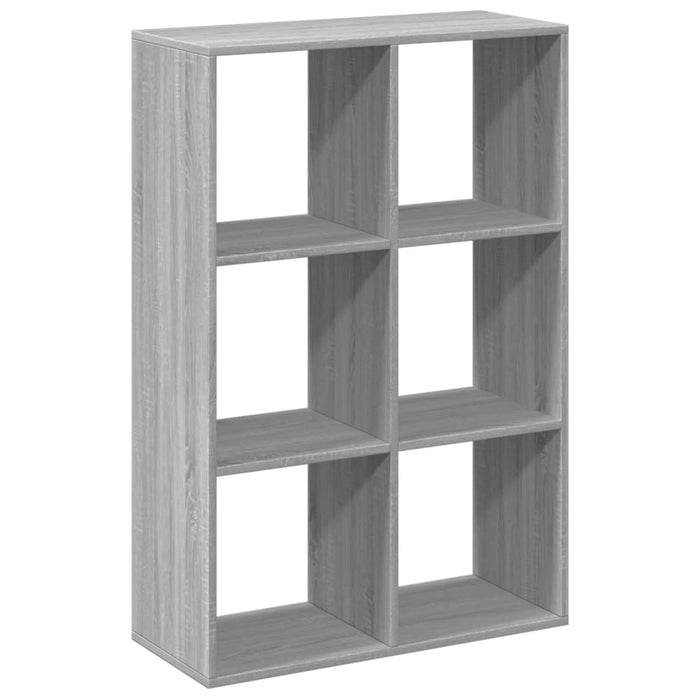 Bibliotecă/separator cameră gri sonoma 69,5x29x103,5 cm lemn - WALTI WALTI
