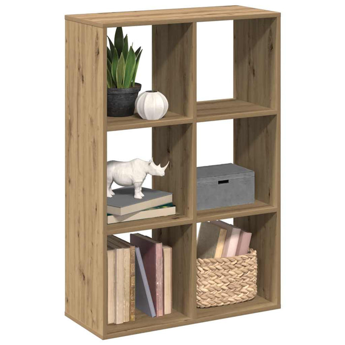 Bibliotecă/separator, stejar artizanal, 69,5x29x103,5 cm, lemn - WALTI WALTI