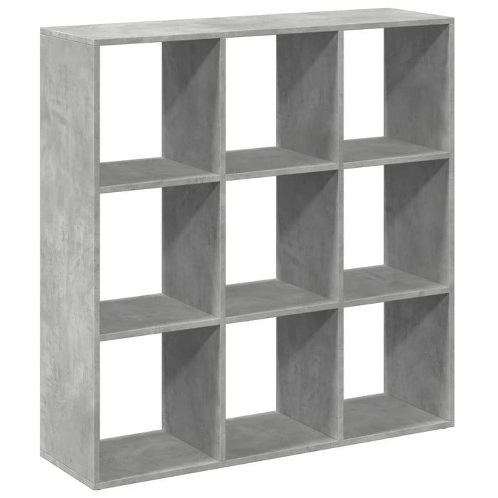 Bibliotecă/separator cameră gri beton 102x29x103,5 cm lemn - WALTI WALTI