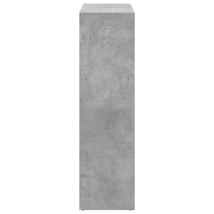 Bibliotecă/separator cameră gri beton 102x29x103,5 cm lemn WALTI