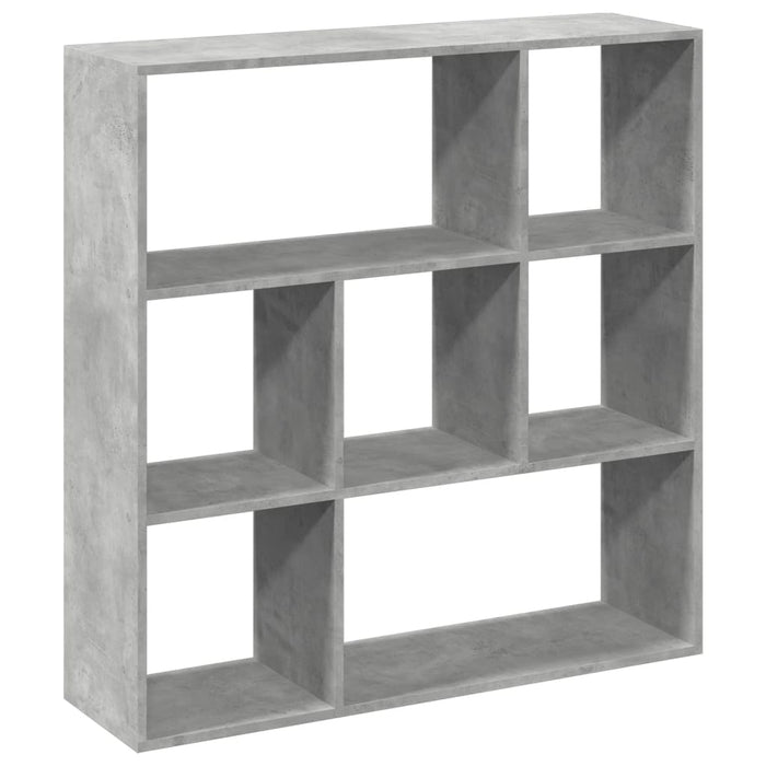 Bibliotecă/separator cameră gri beton 102x29x103,5 cm lemn WALTI