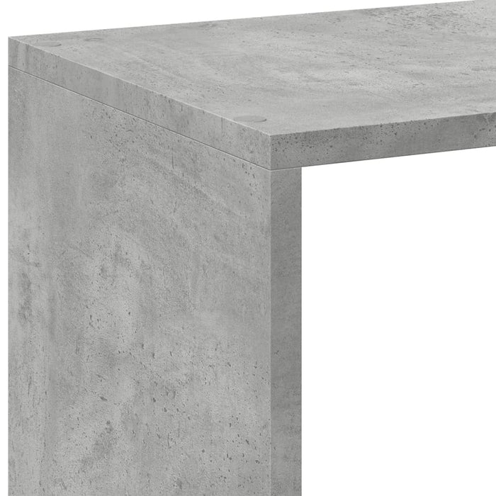 Bibliotecă/separator cameră gri beton 102x29x103,5 cm lemn WALTI