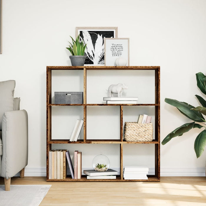 Bibliotecă/separator cameră lemn vechi 102x29x103,5 cm lemn WALTI