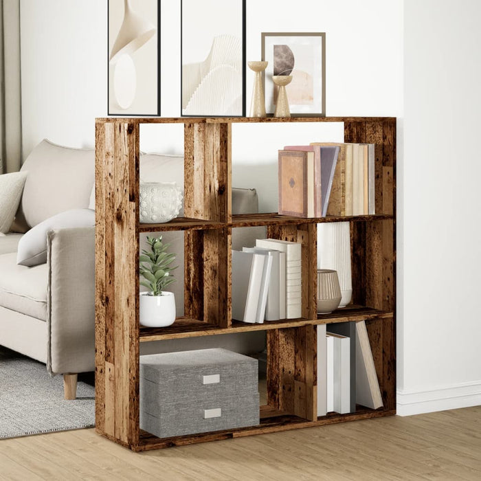Bibliotecă/separator cameră lemn vechi 102x29x103,5 cm lemn WALTI