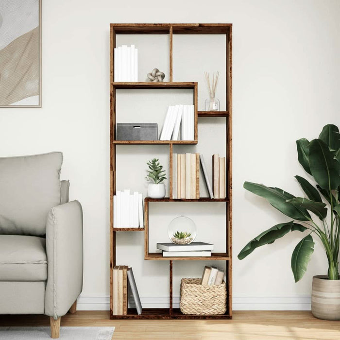 Bibliotecă/separator cameră lemn vechi 67x25x161,5 cm lemn - WALTI WALTI