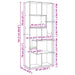 Bibliotecă/separator cameră lemn vechi 67x25x161,5 cm lemn - WALTI WALTI