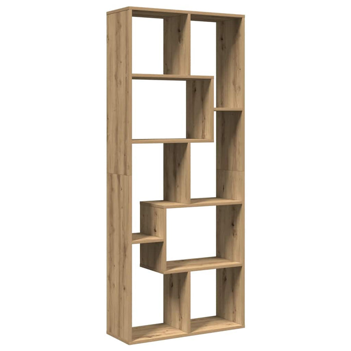 Bibliotecă/separator cameră stejar artizanal 67x25x161,5cm lemn WALTI