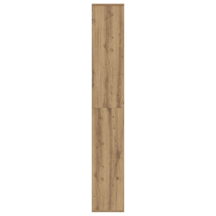 Bibliotecă/separator cameră stejar artizanal 67x25x161,5cm lemn WALTI