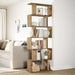 Bibliotecă/separator 6 nivel stejar artizanal 70x24x193 cm lemn - WALTI WALTI