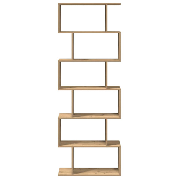 Bibliotecă/separator 6 nivel stejar artizanal 70x24x193 cm lemn - WALTI WALTI