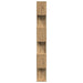 Bibliotecă/separator 6 nivel stejar artizanal 70x24x193 cm lemn - WALTI WALTI