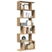 Bibliotecă/separator 6 nivel stejar artizanal 70x24x193 cm lemn - WALTI WALTI