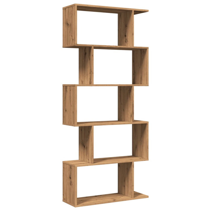 Bibliotecă/separator 5 nivel stejar artizanal 70x24x161 cm lemn - WALTI WALTI