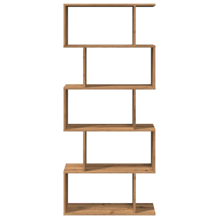 Bibliotecă/separator 5 nivel stejar artizanal 70x24x161 cm lemn - WALTI WALTI