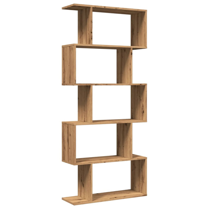 Bibliotecă/separator 5 nivel stejar artizanal 70x24x161 cm lemn - WALTI WALTI
