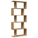 Bibliotecă/separator 5 nivel stejar artizanal 70x24x161 cm lemn - WALTI WALTI