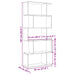 Bibliotecă/separator 5 nivel stejar artizanal 70x24x161 cm lemn - WALTI WALTI