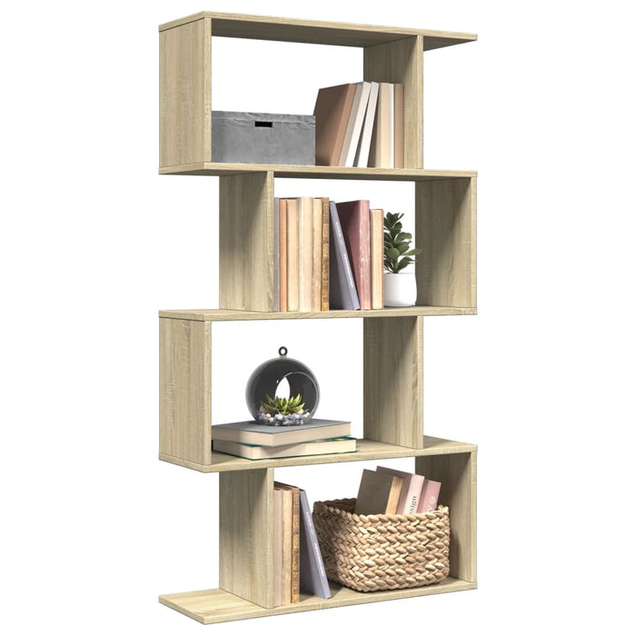 Bibliotecă/separator 4 niveluri stejar sonoma 70x24x129cm lemn - WALTI WALTI