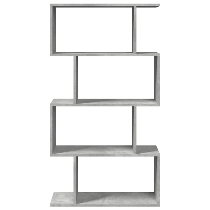 Bibliotecă/separator 4 niveluri gri beton 70x24x129cm lemn - WALTI WALTI