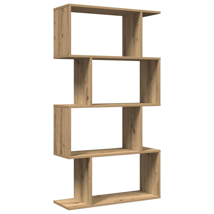 Bibliotecă/separator 4 nivel stejar artizanal 70x24x129 cm lemn - WALTI WALTI