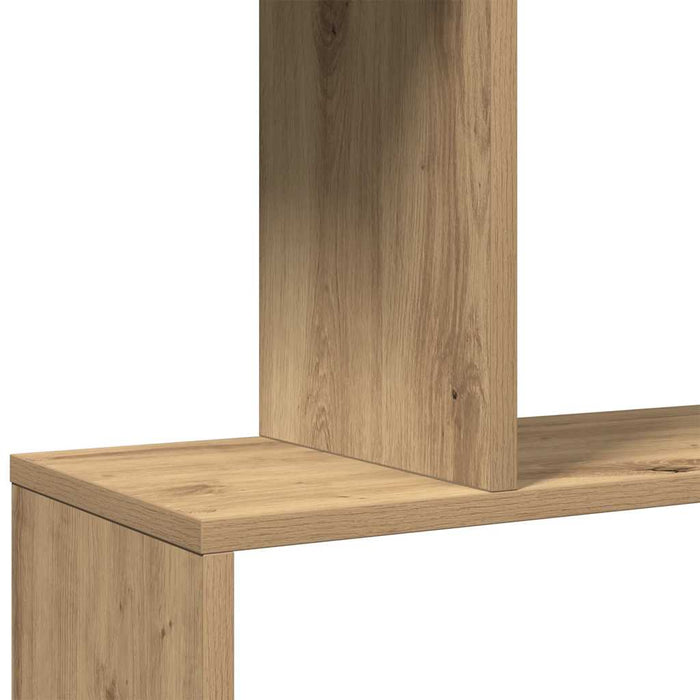 Bibliotecă/separator 4 nivel stejar artizanal 70x24x129 cm lemn - WALTI WALTI