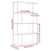 Bibliotecă/separator 4 nivel stejar artizanal 70x24x129 cm lemn - WALTI WALTI