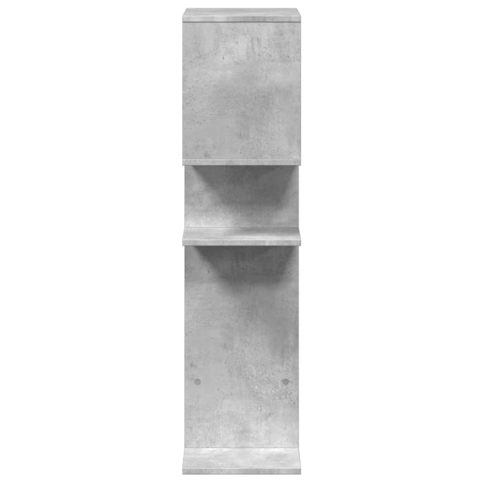 Bibliotecă/separator cameră gri beton 92x29x112 cm lemn - WALTI WALTI