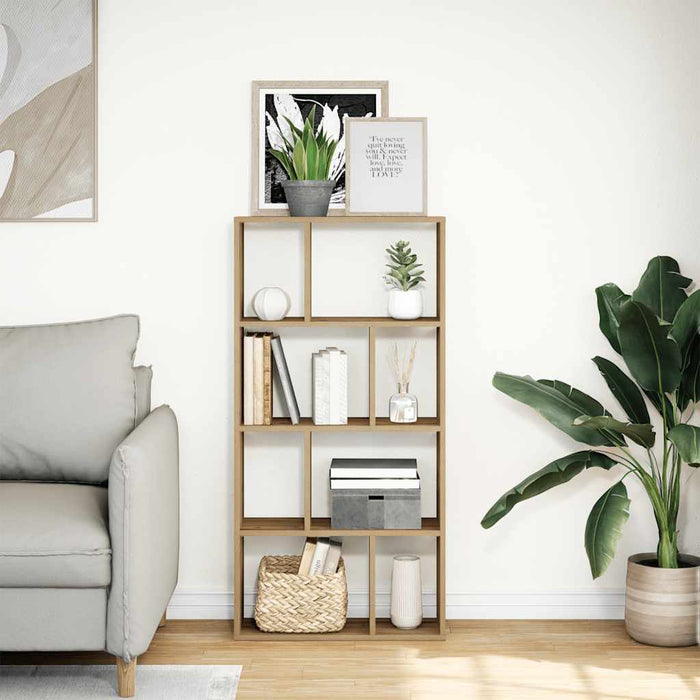 Bibliotecă, stejar artizanal, 60x20x120,5 cm, lemn prelucrat - WALTI WALTI