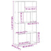 Bibliotecă, stejar artizanal, 60x20x120,5 cm, lemn prelucrat - WALTI WALTI