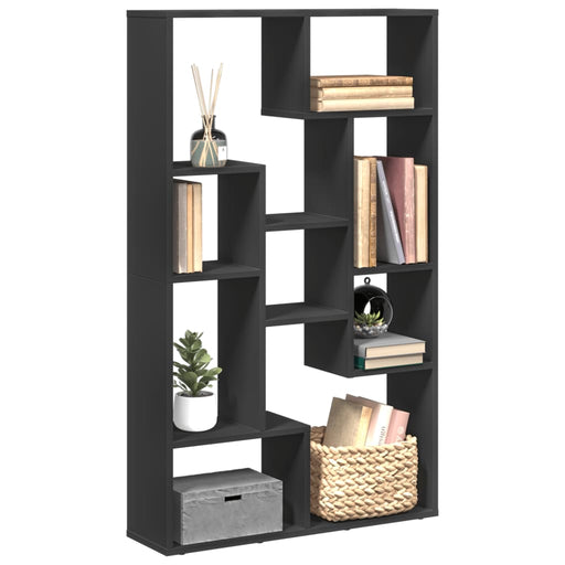 Bibliotecă, negru, 72x20x120 cm, lemn prelucrat - WALTI WALTI