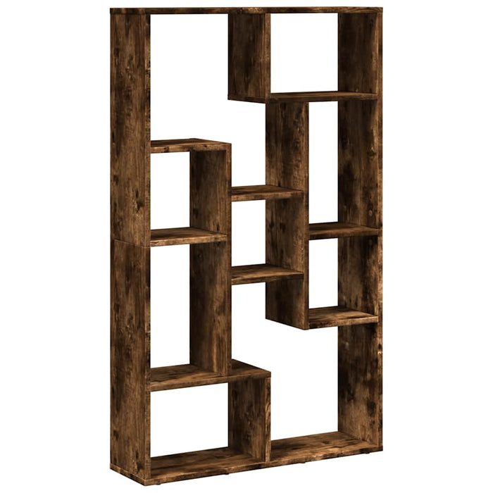 Bibliotecă, stejar fumuriu, 72x20x120,5 cm, lemn prelucrat - WALTI WALTI