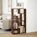 Bibliotecă, stejar fumuriu, 72x20x120,5 cm, lemn prelucrat - WALTI WALTI