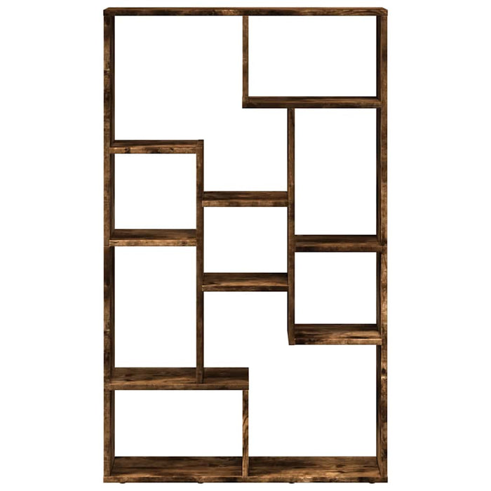 Bibliotecă, stejar fumuriu, 72x20x120,5 cm, lemn prelucrat - WALTI WALTI