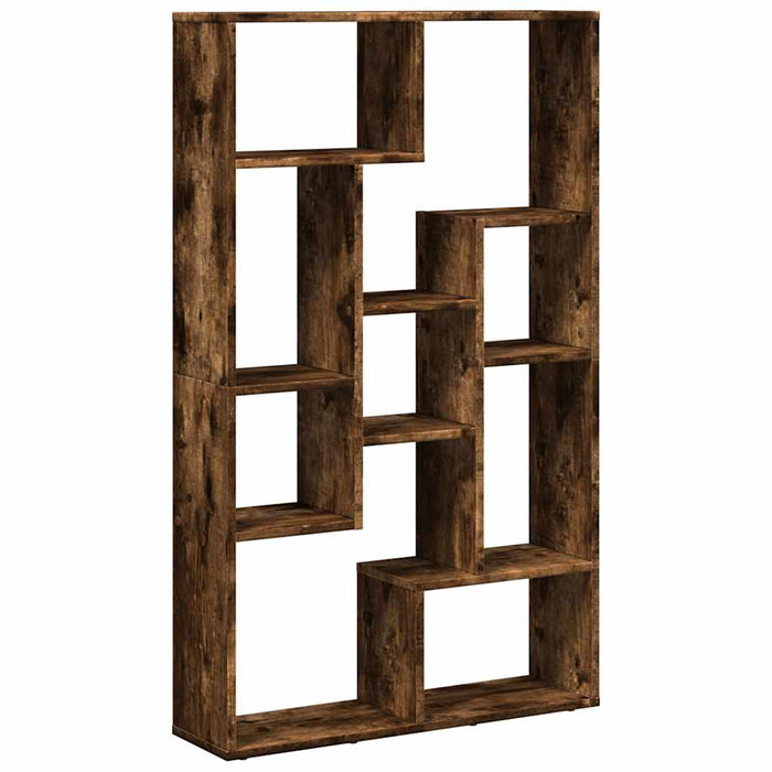 Bibliotecă, stejar fumuriu, 72x20x120,5 cm, lemn prelucrat - WALTI WALTI