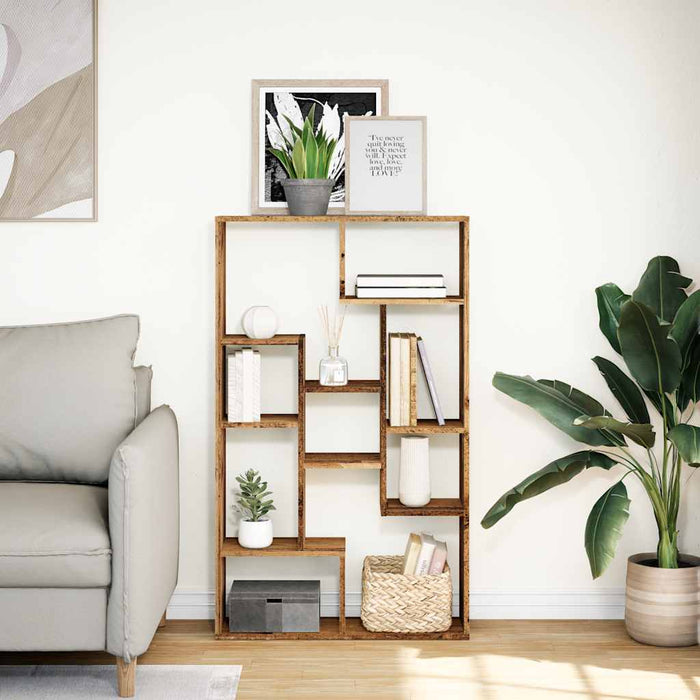 Bibliotecă, lemn vechi, 72x20x120,5 cm, lemn prelucrat - WALTI WALTI