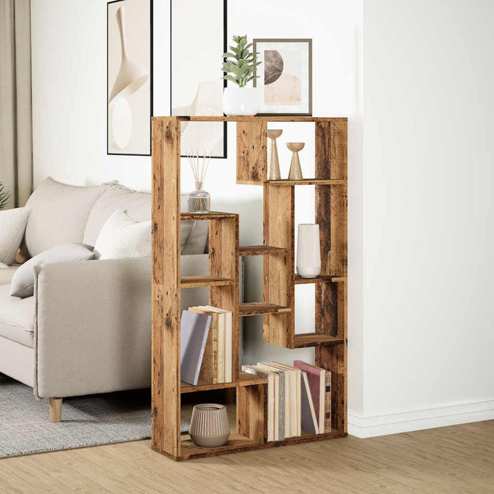 Bibliotecă, lemn vechi, 72x20x120,5 cm, lemn prelucrat - WALTI WALTI