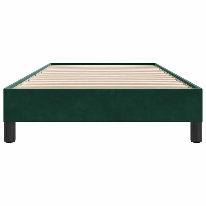Cadru de pat fără saltea, verde închis, 90x210 cm, catifea - WALTI WALTI