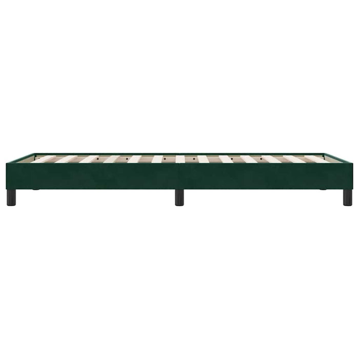 Cadru de pat fără saltea, verde închis, 90x210 cm, catifea - WALTI WALTI