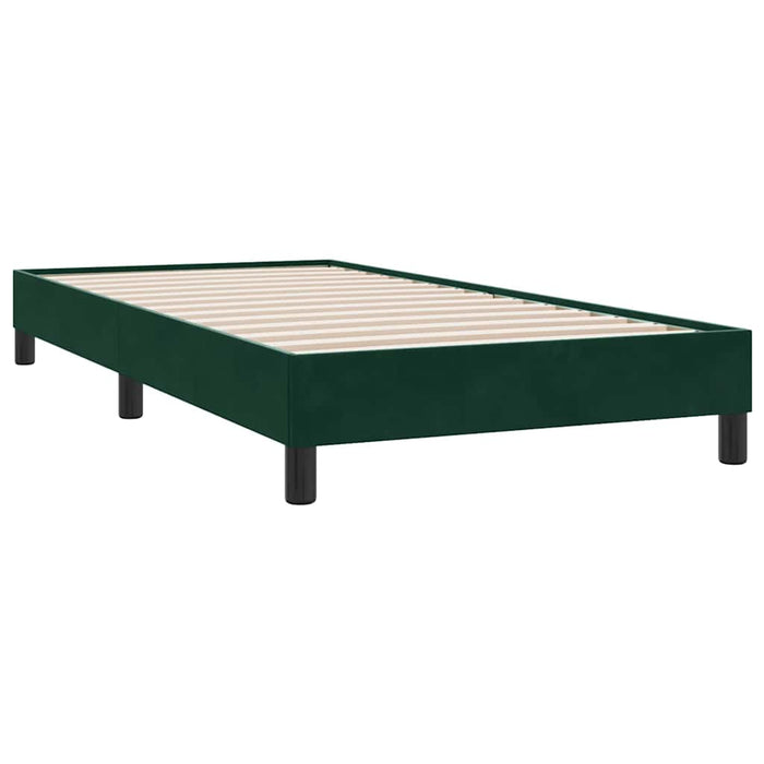 Cadru de pat fără saltea, verde închis, 90x210 cm, catifea - WALTI WALTI