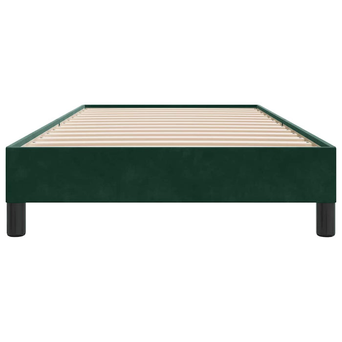 Cadru de pat fără saltea, verde închis, 100x210 cm, catifea - WALTI WALTI