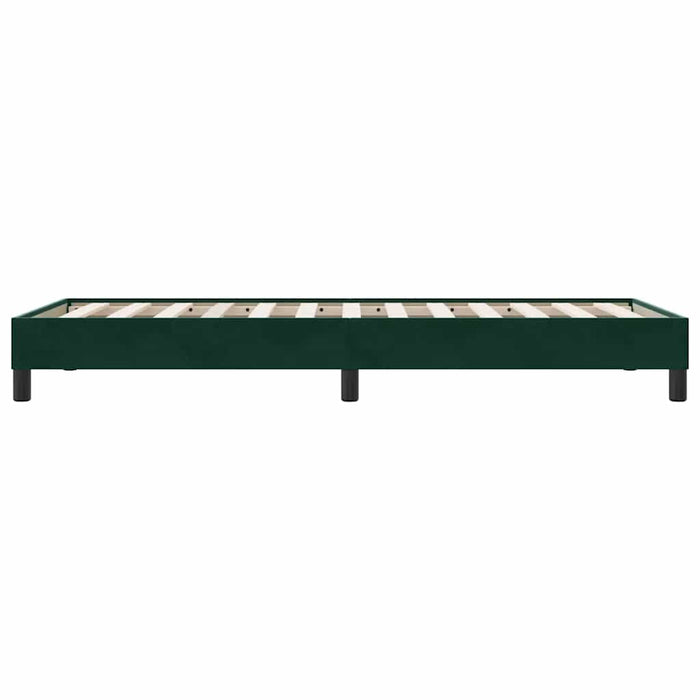 Cadru de pat fără saltea, verde închis, 100x210 cm, catifea - WALTI WALTI