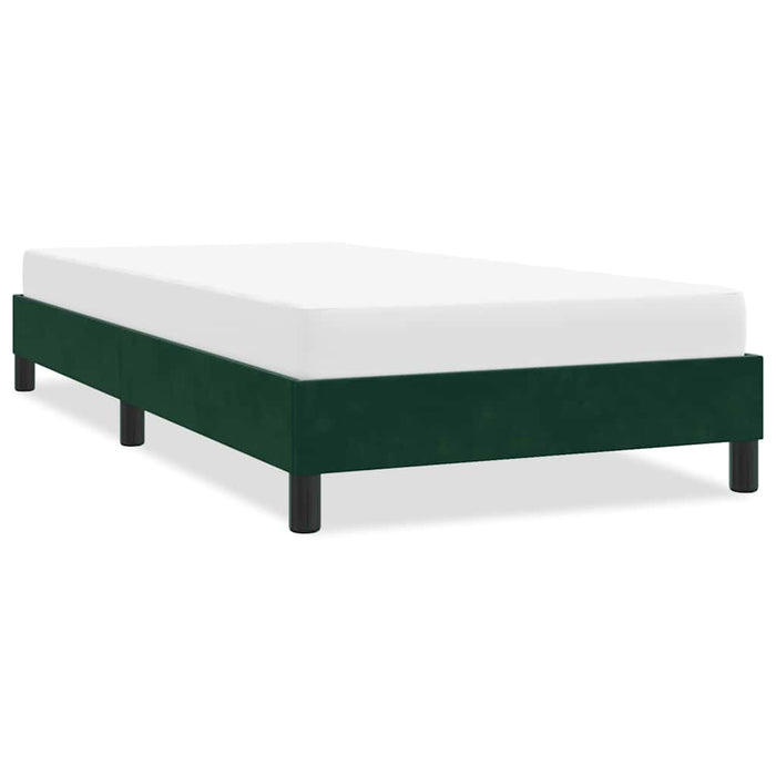 Cadru de pat fără saltea, verde închis, 100x210 cm, catifea - WALTI WALTI