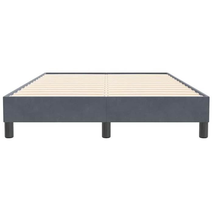 Cadru de pat fără saltea Gri închis 120x210 cm catifea - WALTI WALTI