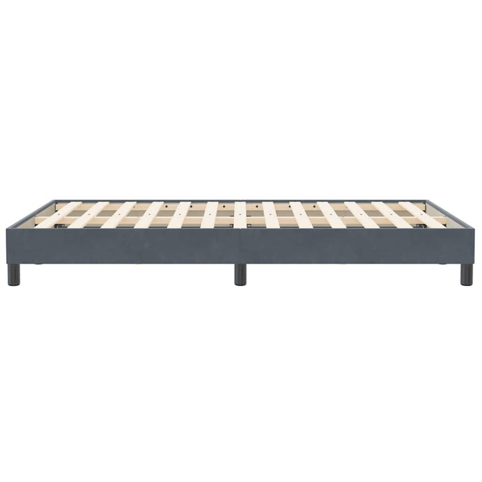 Cadru de pat fără saltea Gri închis 120x210 cm catifea - WALTI WALTI